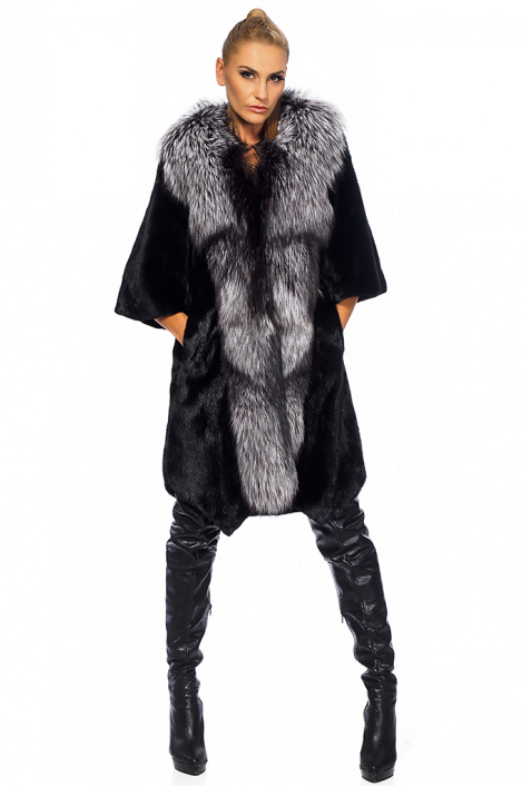 Ladies fur coat of mink