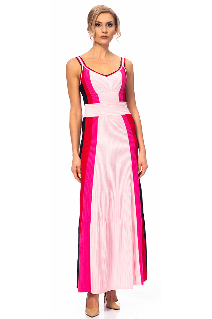 Ladies long dress with straps