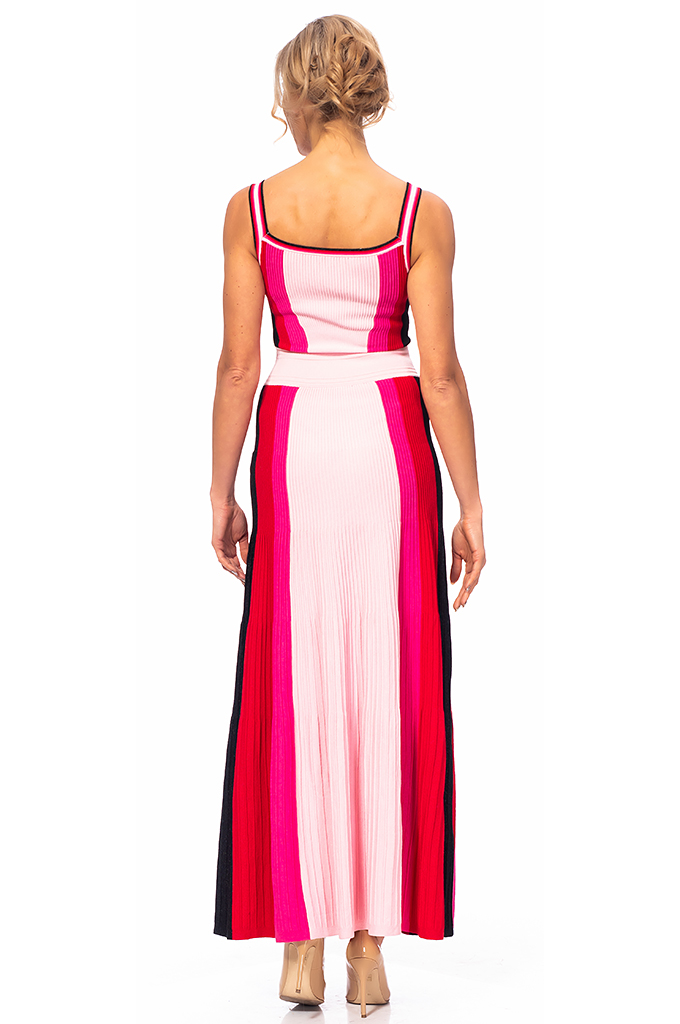 Ladies long dress with straps